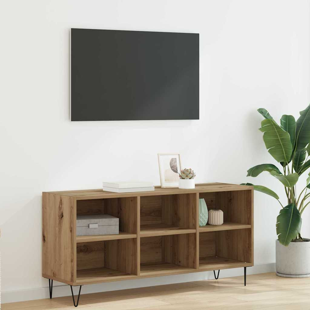 vidaXL TV-Schränk 103,5 x 30 x 50 cm Artisan-Eiche Holzwerkstoff