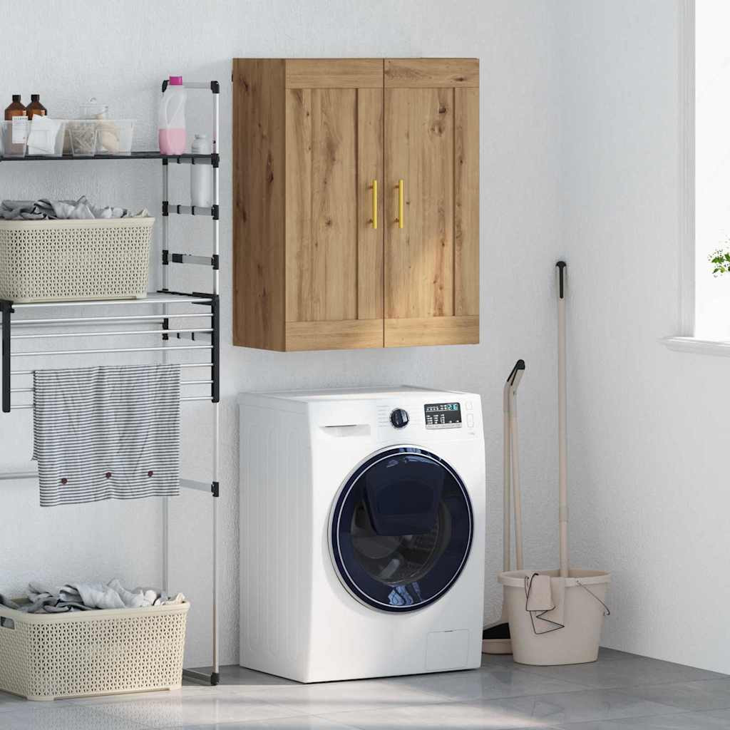 vidaXL Wandschrank Artisan-Eiche 69,5 x 34 x 90 cm Holzwerkstoff