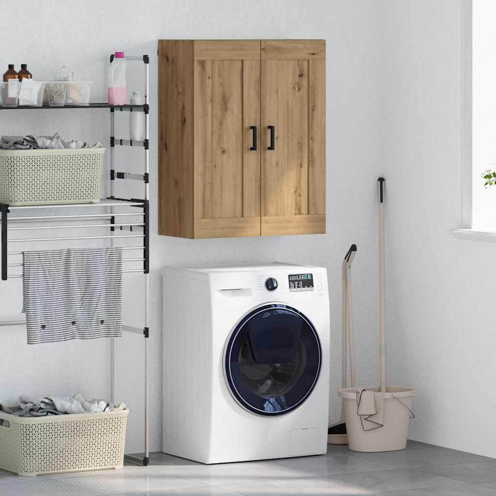vidaXL Wandschrank Artisan-Eiche 69,5 x 34 x 90 cm Holzwerkstoff