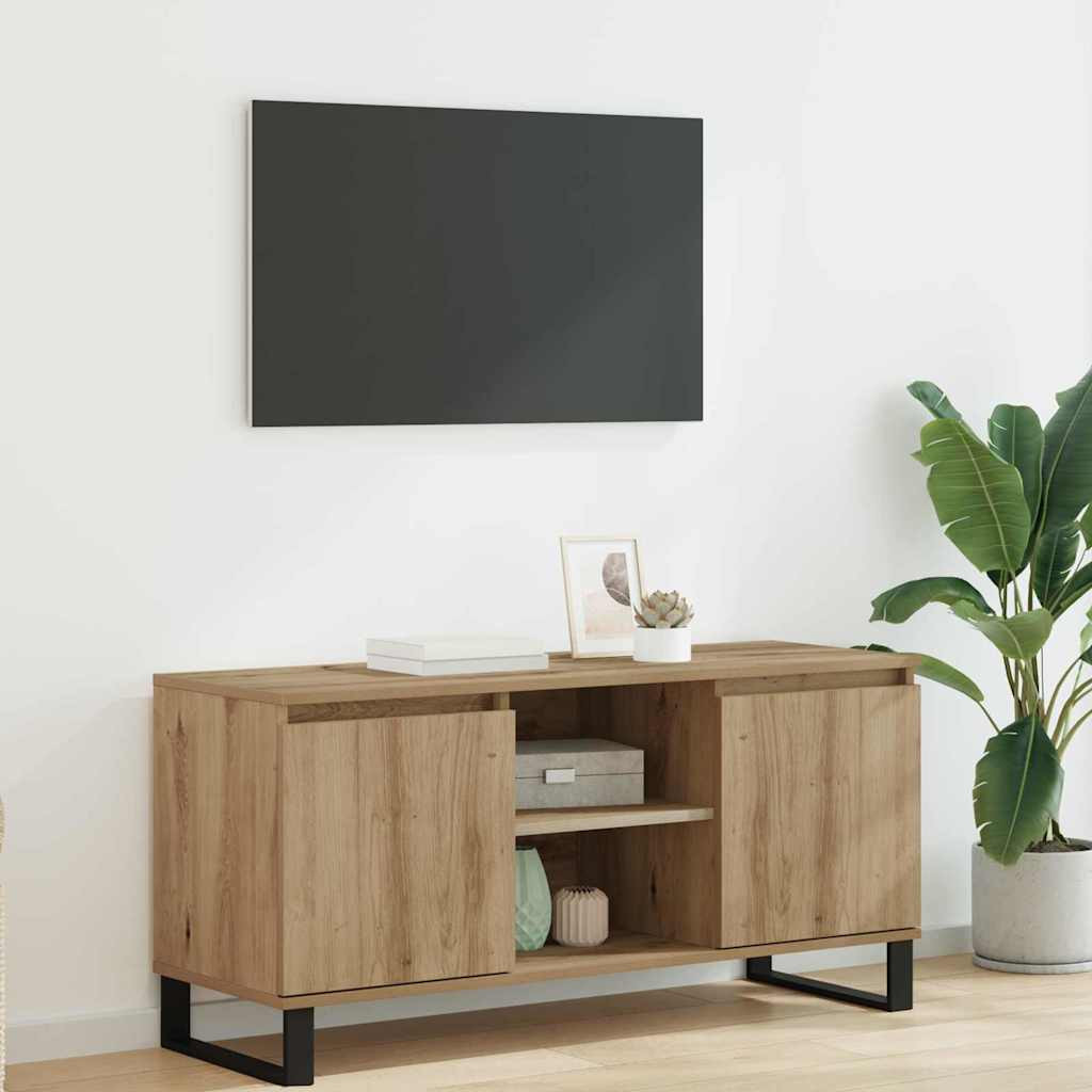 vidaXL TV-Schränk 104 x 35 x 50 cm Artisan-Eiche Holzwerkstoff