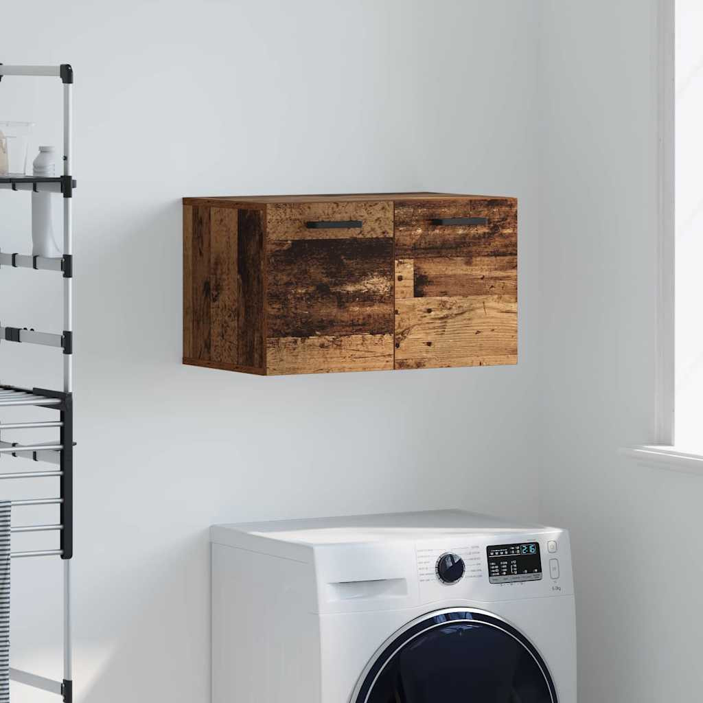 vidaXL Wandschrank Altholz 60 x 36,5 x 35 cm Holzwerkstoff