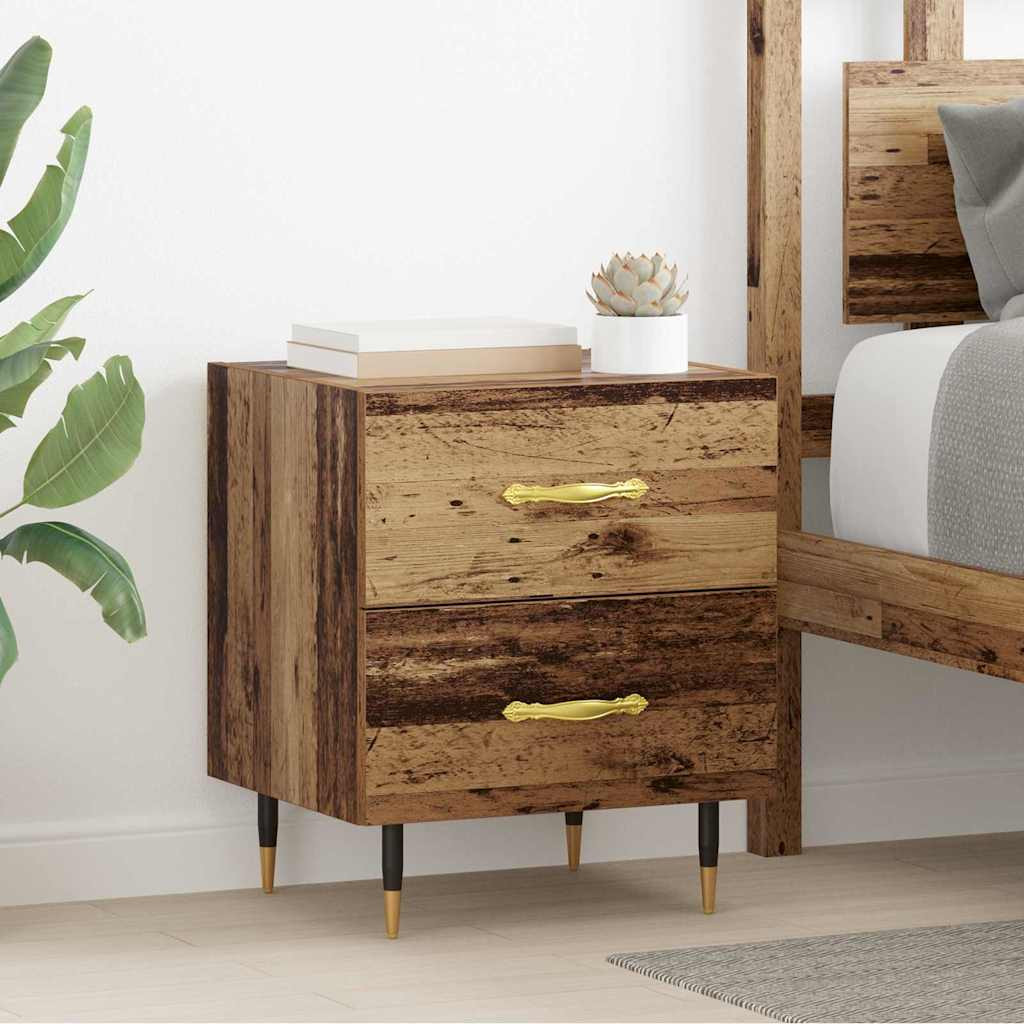 vidaXL Nachttisch Altholz 40 x 35 x 47,5 cm Holzwerkstoff