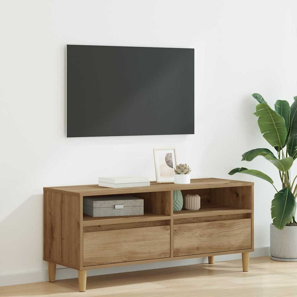 vidaXL TV-Schränk 100 x 34,5 x 44,5 cm Artisan-Eiche Holzwerkstoff