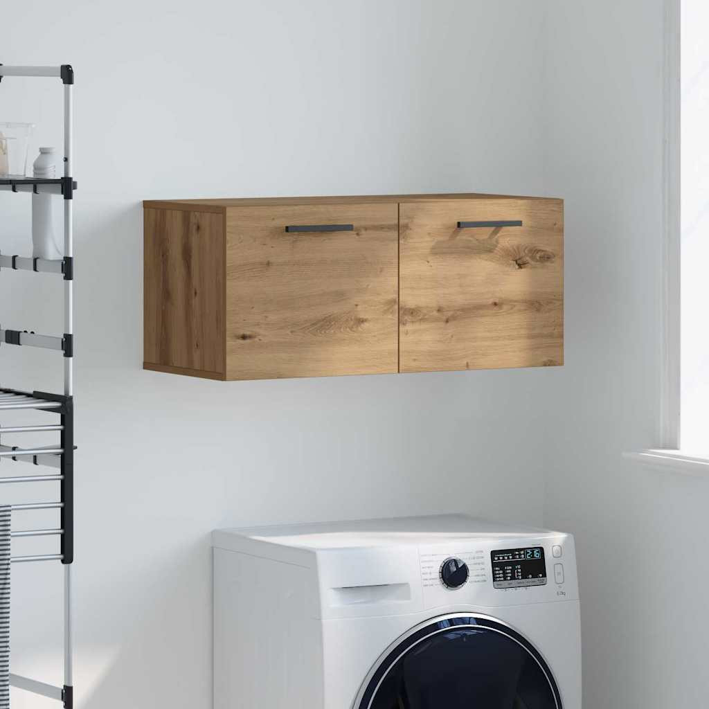 vidaXL Wandschrank 80 x 36.5 x 35 cm Holzwerkstoff Artisan-Eiche