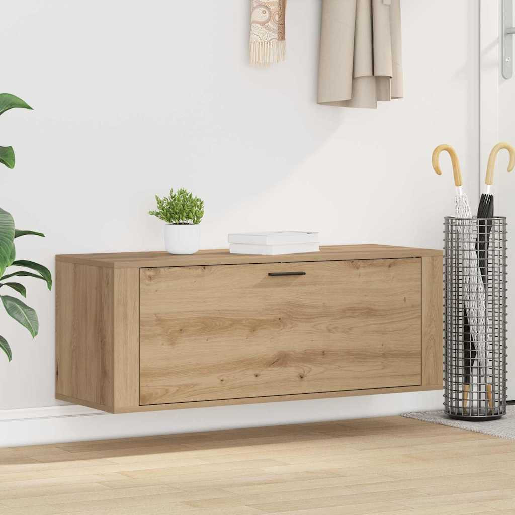 vidaXL Schuhschrank 100 x 35 x 38 cm Holzwerkstoff Artisan-Eiche