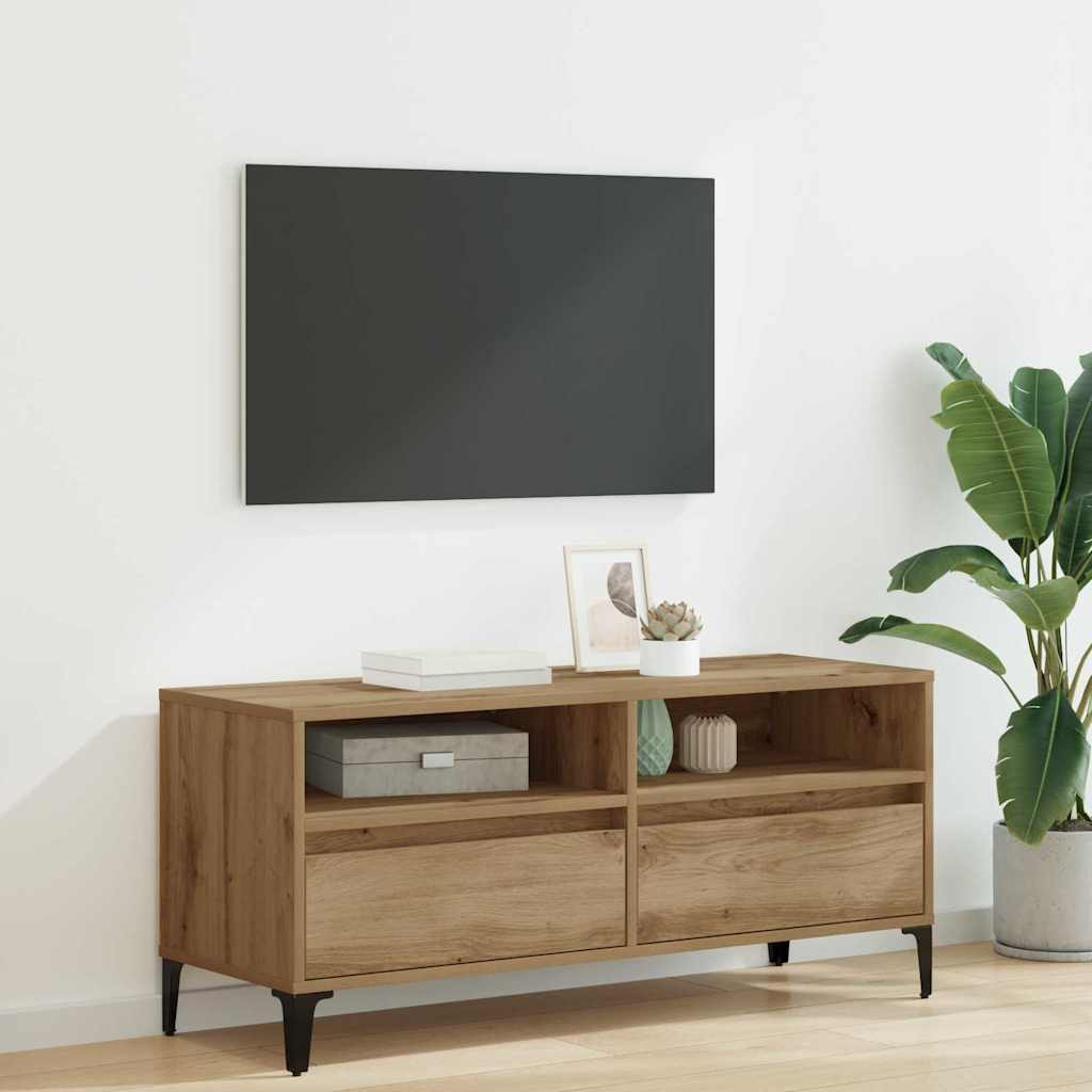 vidaXL TV-Schränk 100 x 34,5 x 44,5 cm Artisan-Eiche