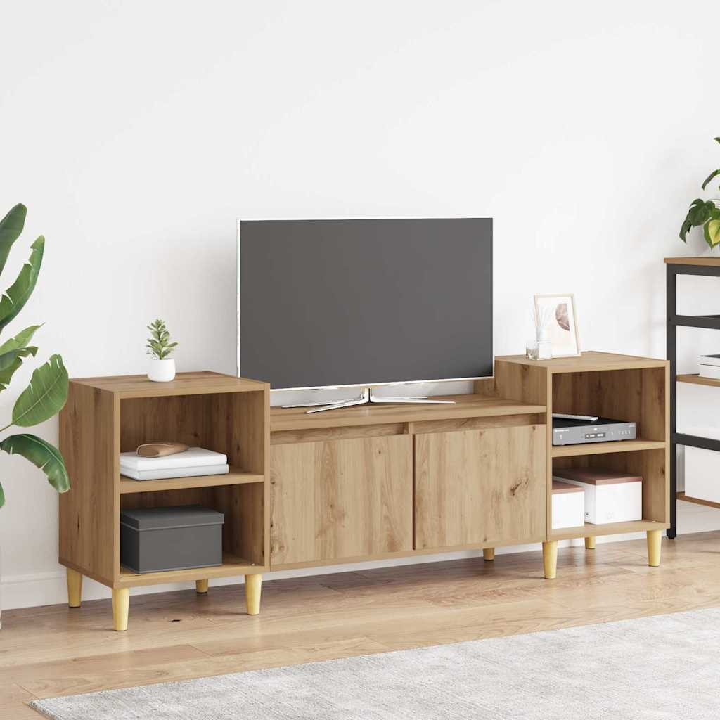 vidaXL TV-Schränk 160 x 35 x 55 cm Artisan-Eiche Holzwerkstoff