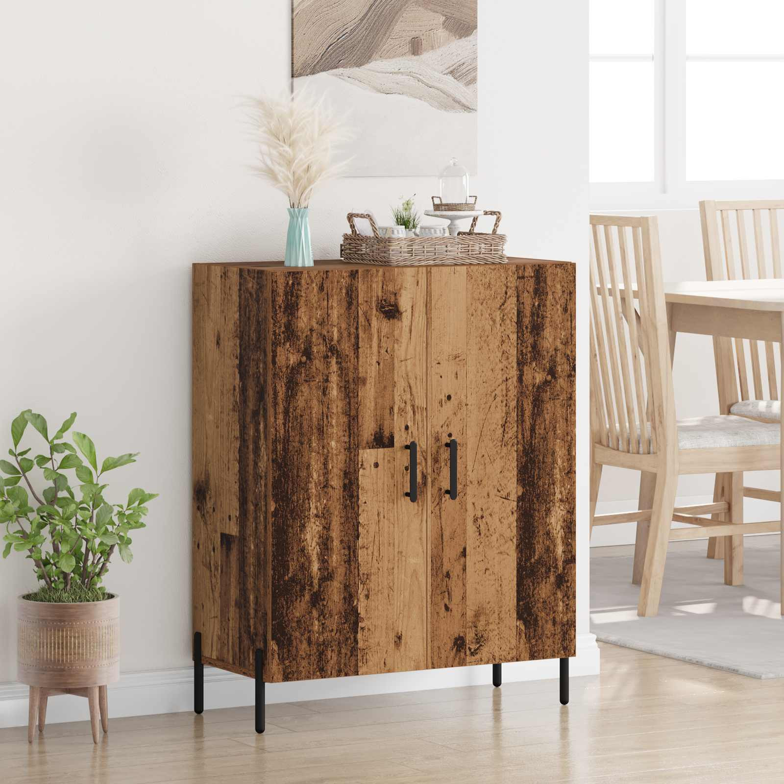 vidaXL Sideboard Altholz 69,5 x 34 x 90 cm Holzwerkstoff