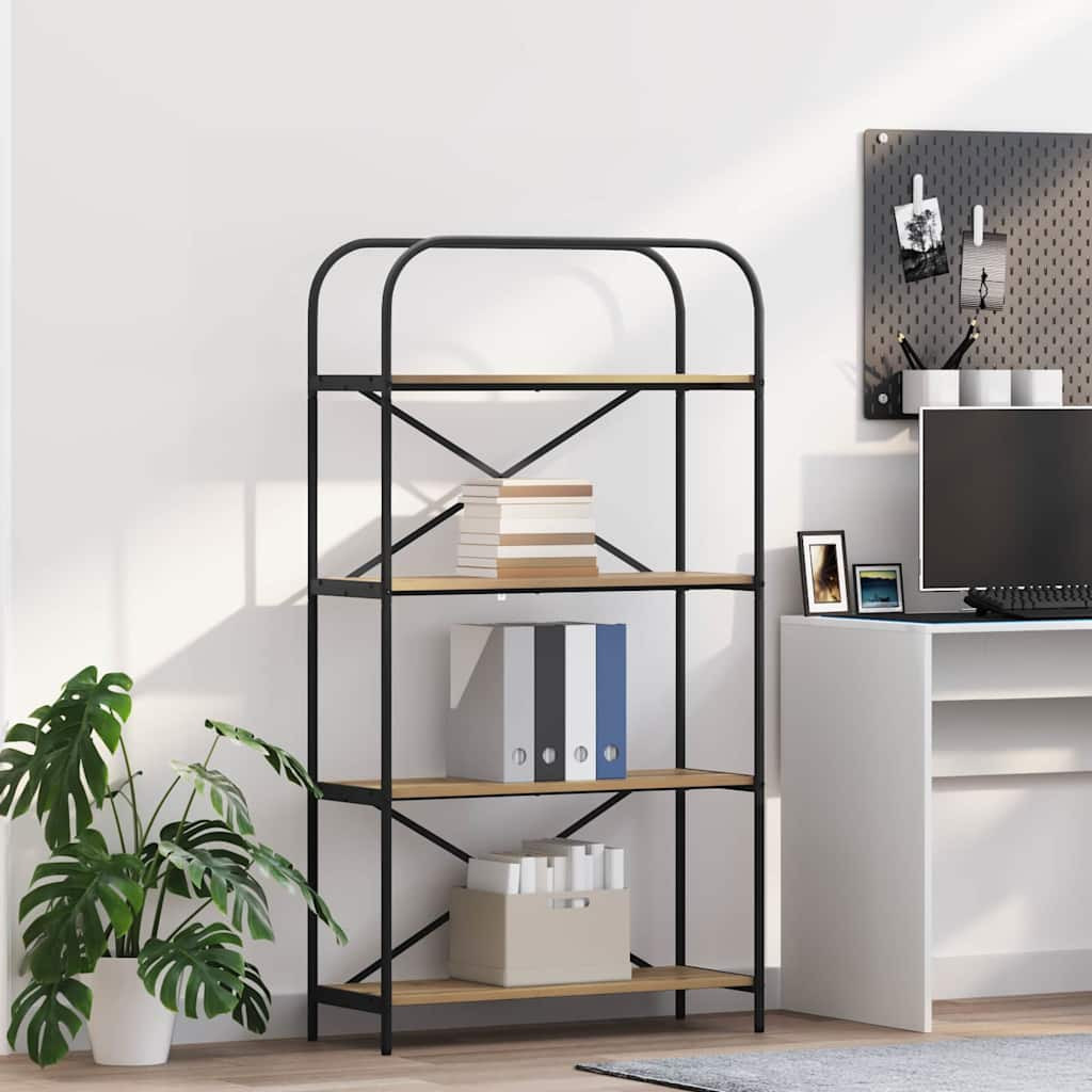 vidaXL Bücherregal 4 Ebenen 80 x 30 x 146 cm Holzwerkstoff