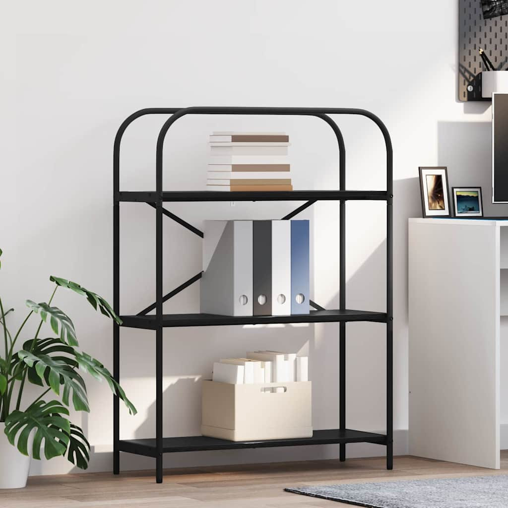vidaXL Bücherregal Schwarz Eichen-Optik 80 x 30 x 109 cm Holzwerkstoff