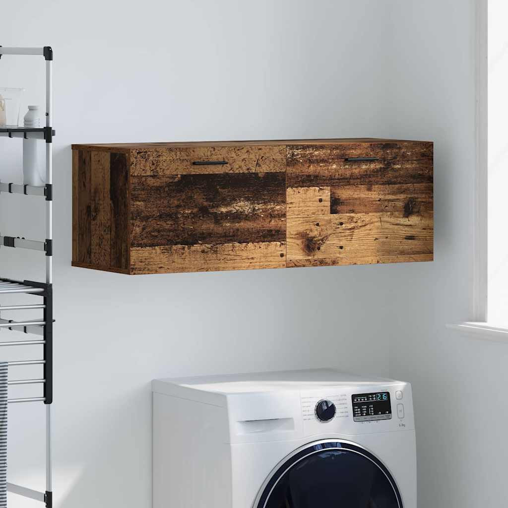vidaXL Wandschrank Altholz 100 x 36,5 x 35 cm Holzwerkstoff