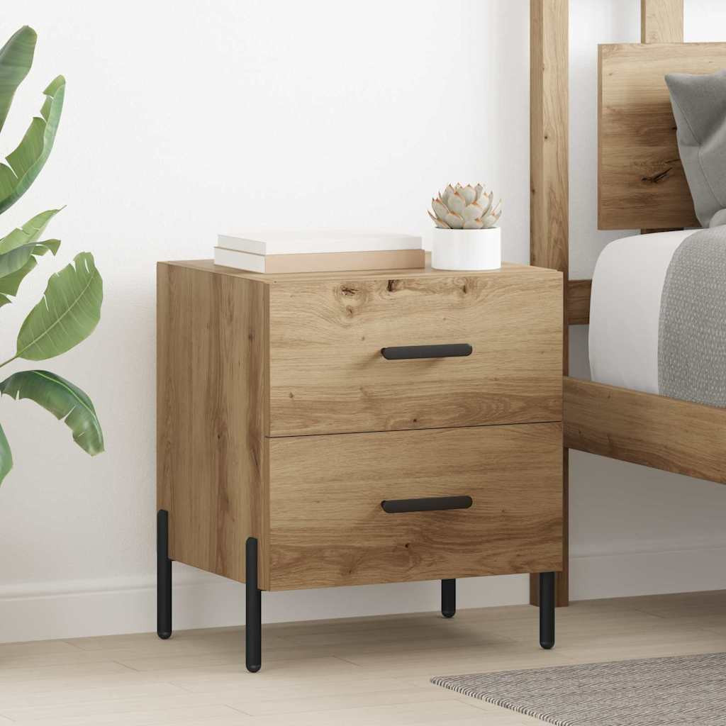 vidaXL Nachttisch Artisan-Eiche 40 x 35 x 47,5 cm Holzwerkstoff