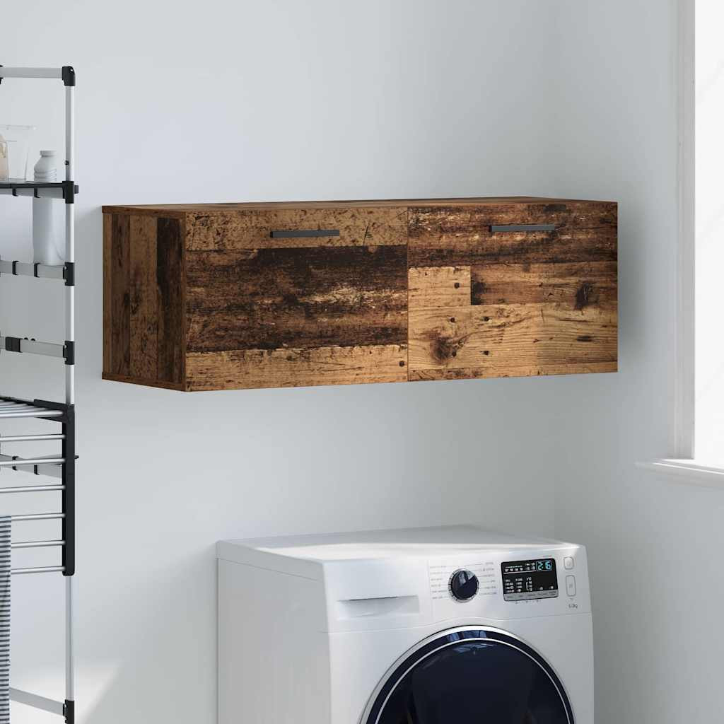 vidaXL Wandschrank Altholz 100 x 36,5 x 35 cm Holzwerkstoff