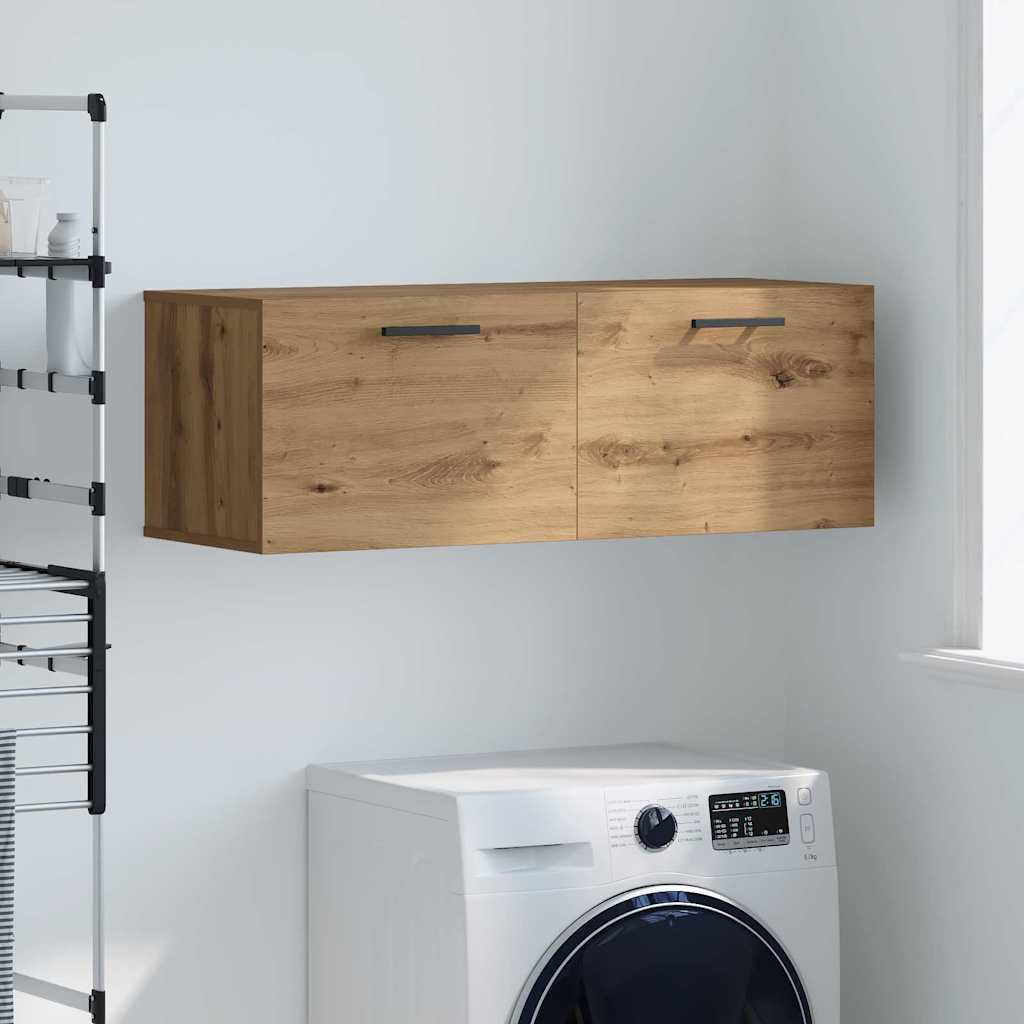 vidaXL Wandschrank 100 x 36,5 x 35 cm Holzwerkstoff Artisan-Eiche