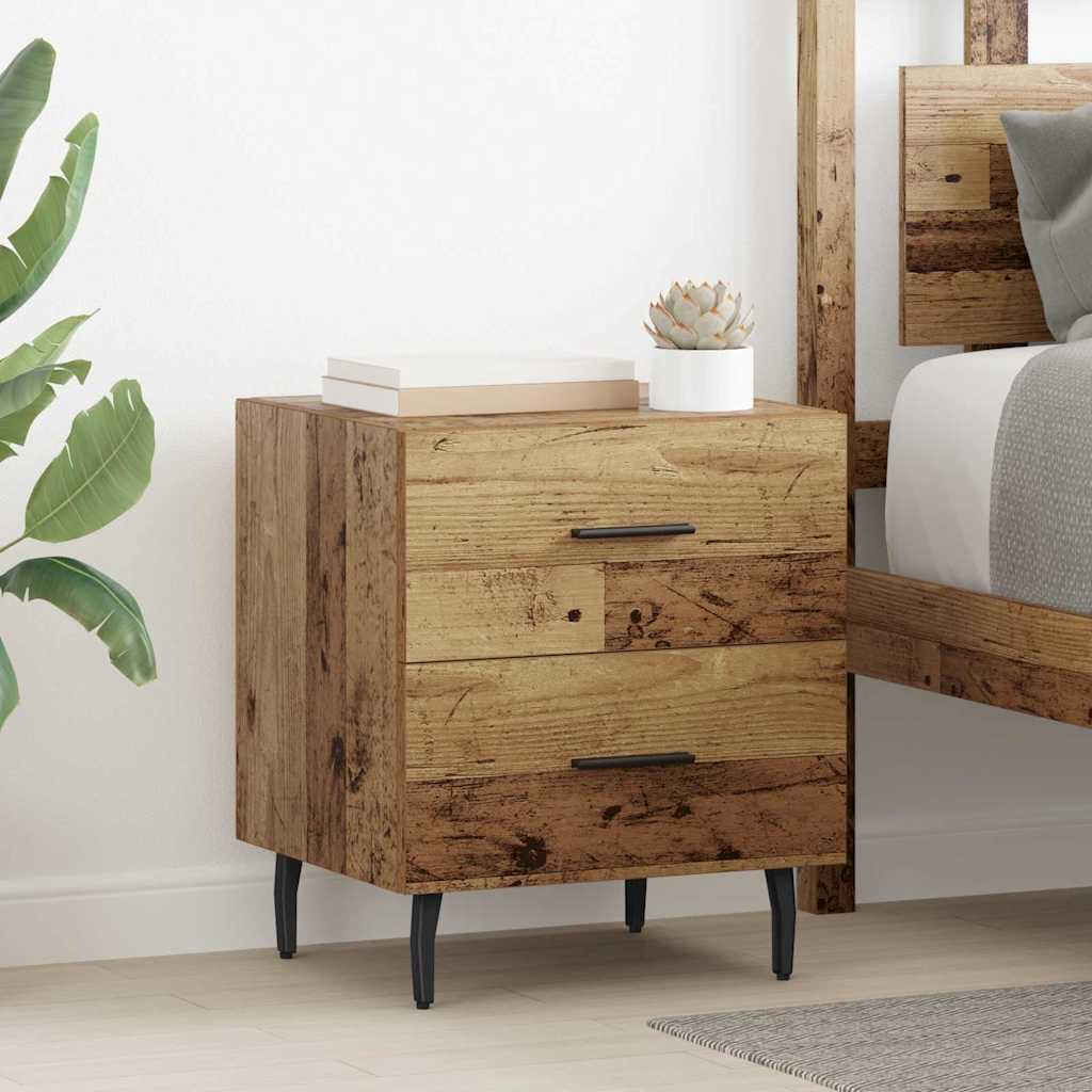 vidaXL Nachttisch Altholz 40 x 35 x 47,5 cm Holzwerkstoff