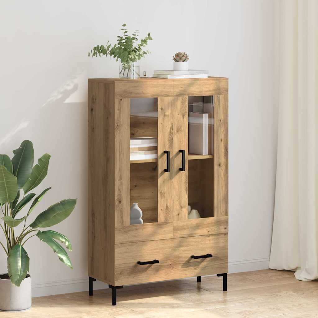 vidaXL Highboard Artisan-Eiche 69,5 x 31 x 115 cm Holzwerkstoff