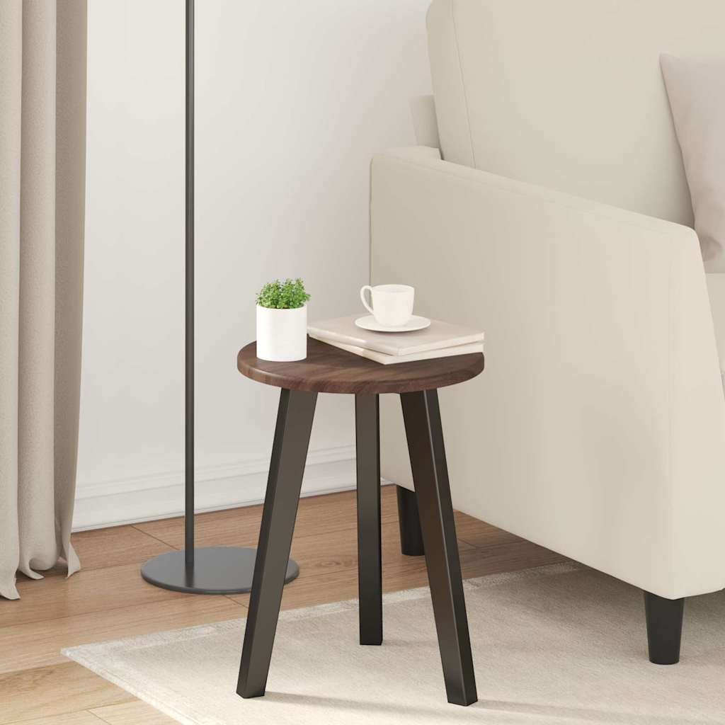 vidaXL Tischplatte Ø 30 x 1,5 cm Rund Holzwerkstoff Braun Eichen-Optik