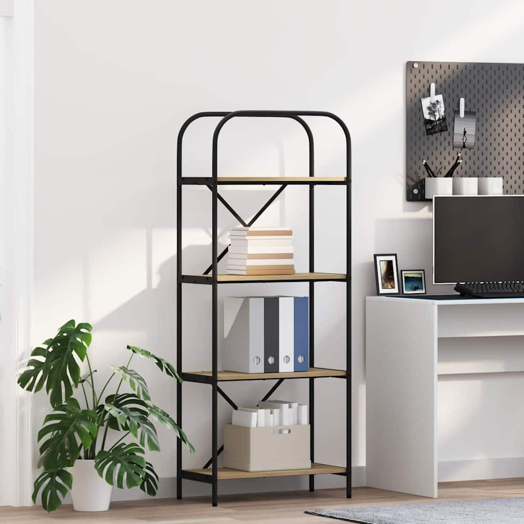 vidaXL Bücherregal Sonoma-Eiche 60 x 30 x 146 cm Holzwerkstoff