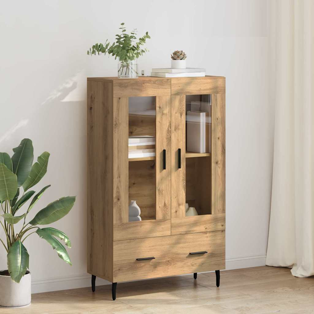vidaXL Highboard Artisan-Eiche 69,5 x 31 x 115 cm Holzwerkstoff