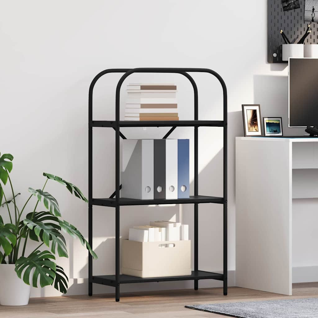 vidaXL Bücherregal Schwarz Eichen-Optik 60 x 30 x 109 cm Holzwerkstoff