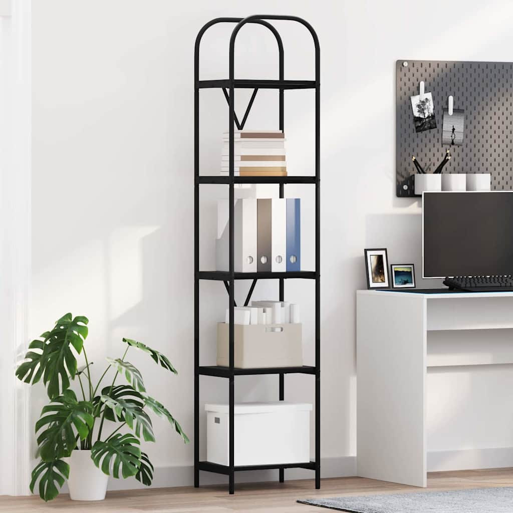 vidaXL Bücherregal Schwarz Eichen-Optik 40 x 30 x 183 cm Holzwerkstoff