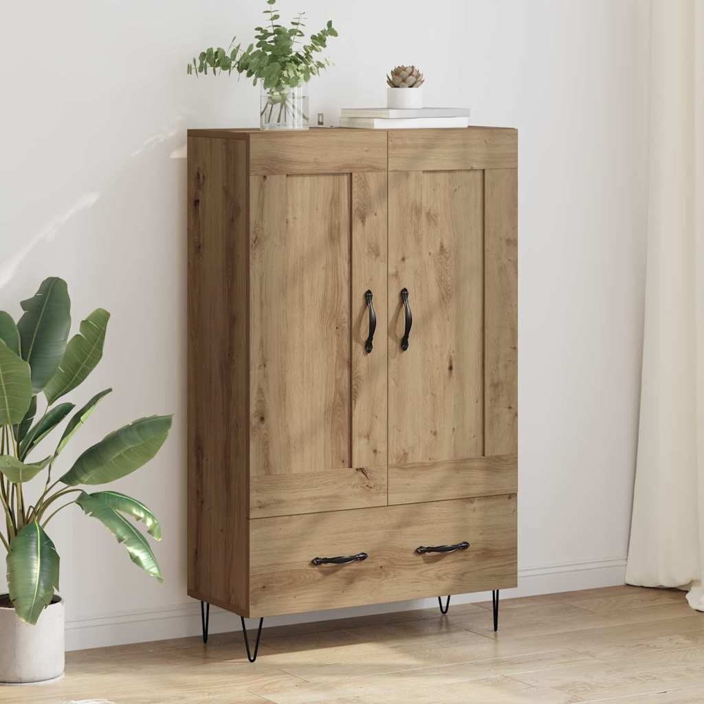 vidaXL Highboard Artisan-Eiche 69,5 x 31 x 115 cm Holzwerkstoff