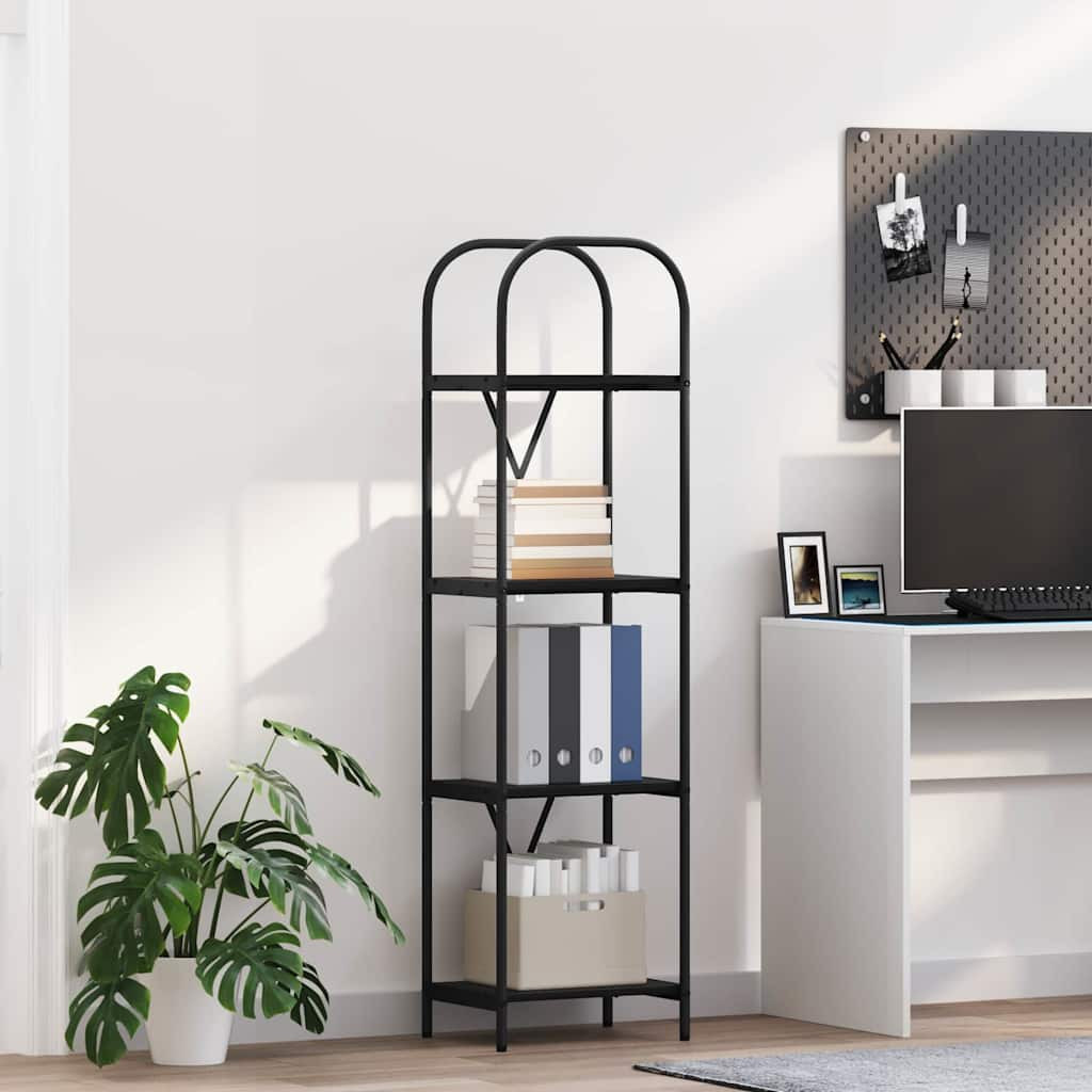 vidaXL Bücherregal Schwarz Eichen-Optik 40 x 30 x 146 cm Holzwerkstoff