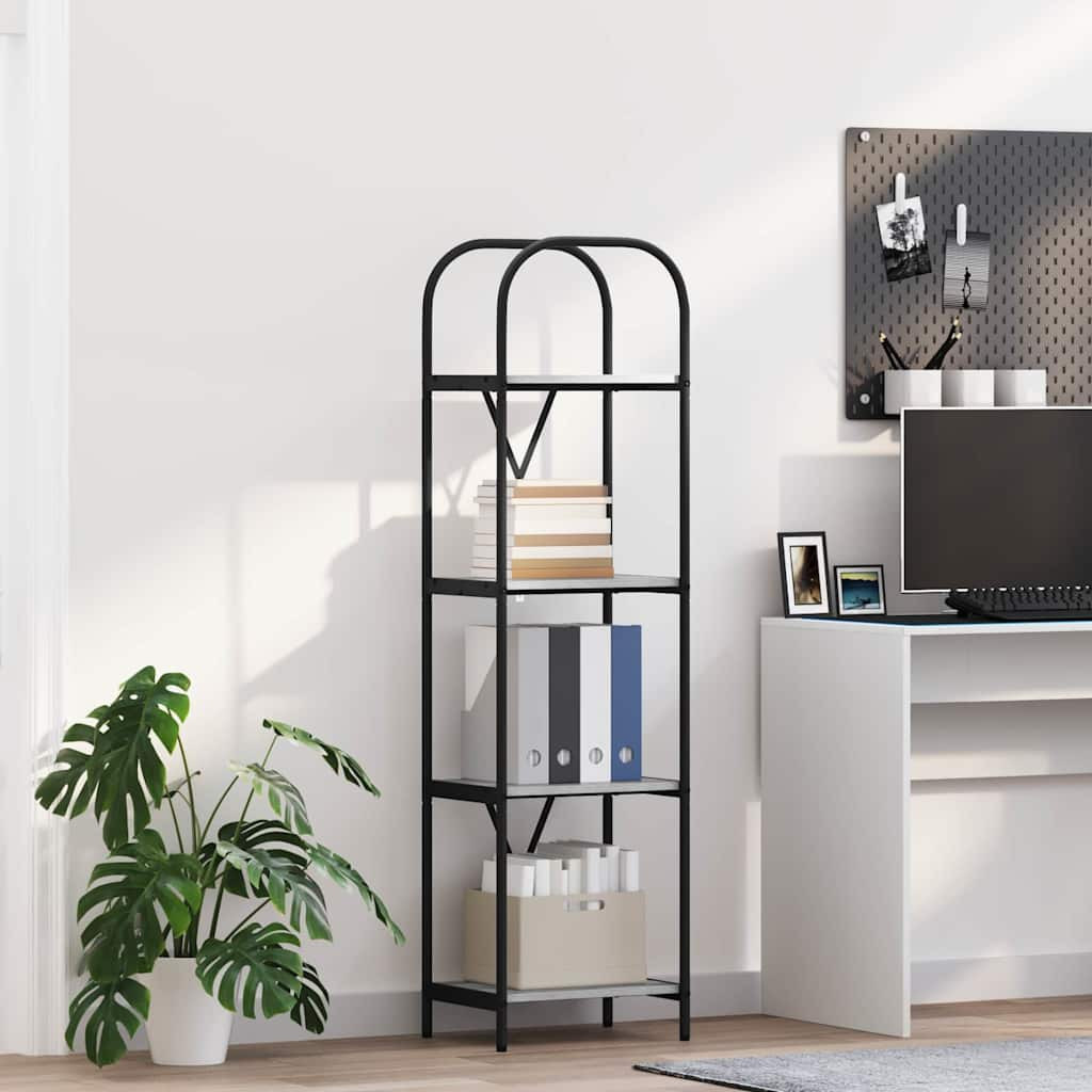 vidaXL Bücherregal Graues Sonoma 40 x 30 x 146 cm Holzwerkstoff