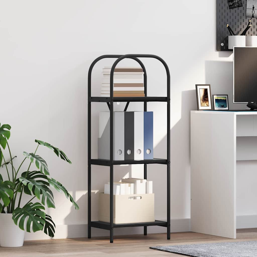 vidaXL Bücherregal Schwarz Eichen-Optik 40 x 30 x 109 cm Holzwerkstoff