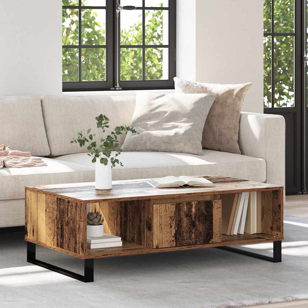 vidaXL Couchtisch Altholz 104 x 60 x 35 cm Holzwerkstoff