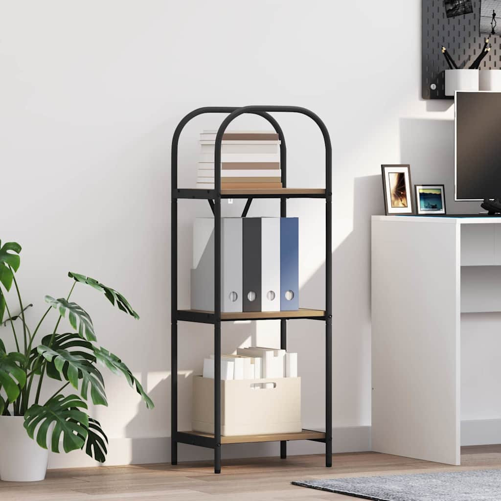 vidaXL Bücherregal 3 Ebenen 40 x 30 x 109 cm Holzwerkstoff