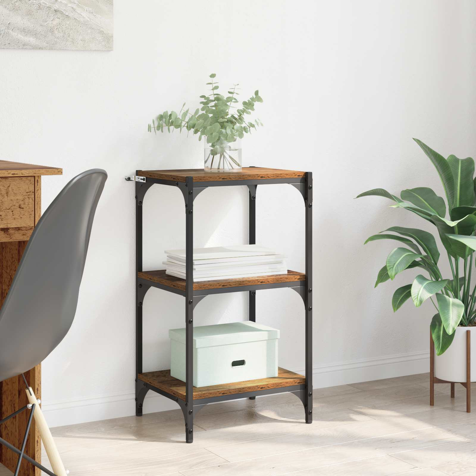 vidaXL Bücherregal Altholz 40 x 33 x 70,5 cm Holzwerkstoff