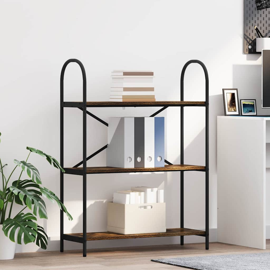 vidaXL Bücherregal Geräucherte Eiche 80 x 30 x 109 cm Holzwerkstoff
