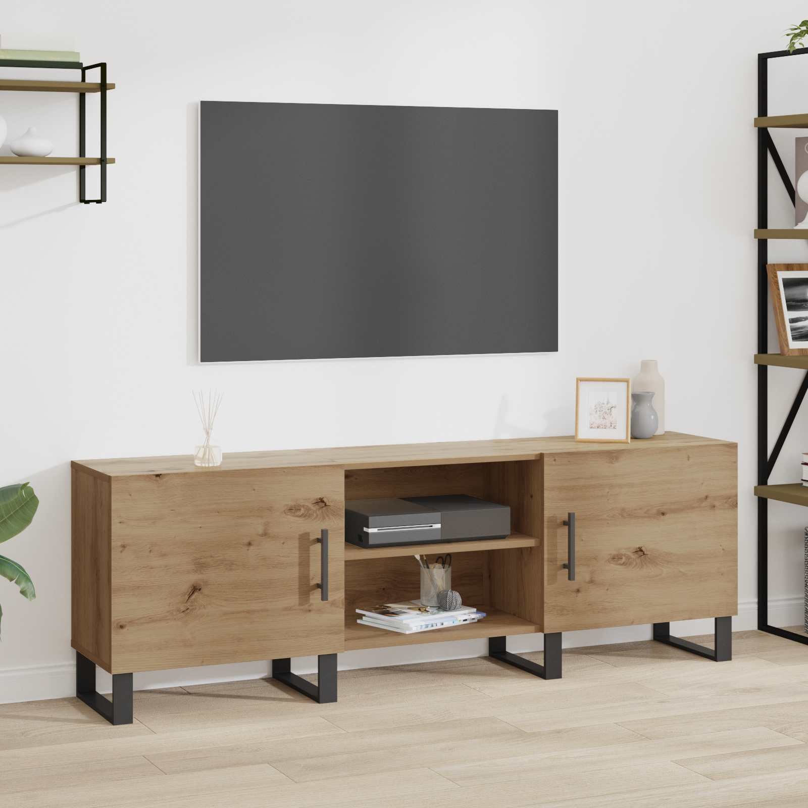 vidaXL TV-Schränk 150 x 30 x 50 cm Artisan-Eiche Holzwerkstoff