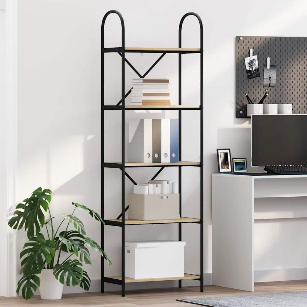 vidaXL Bücherregal Sonoma-Eiche 60 x 30 x 183 cm Holzwerkstoff