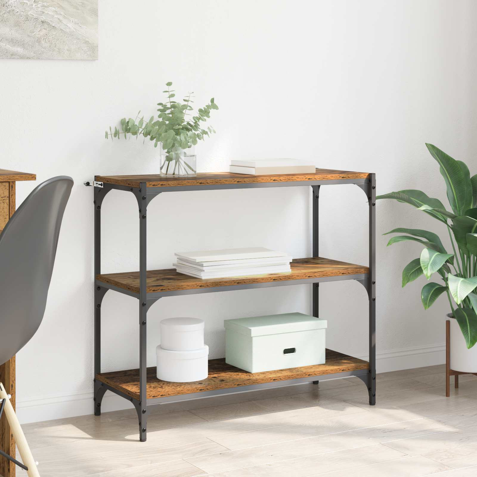 vidaXL Bücherregal Altholz 80 x 33 x 70,5 cm Holzwerkstoff