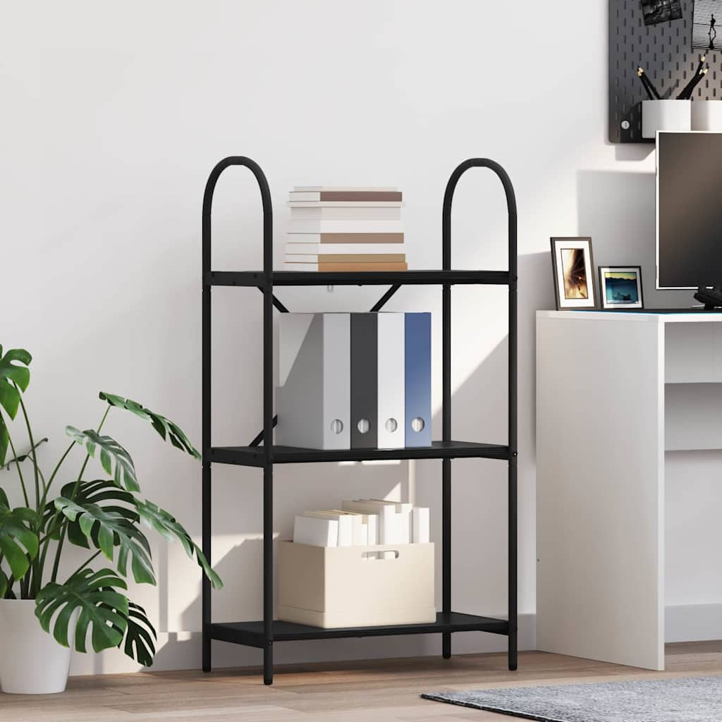 vidaXL Bücherregal Schwarz Eichen-Optik 60 x 30 x 109 cm Holzwerkstoff