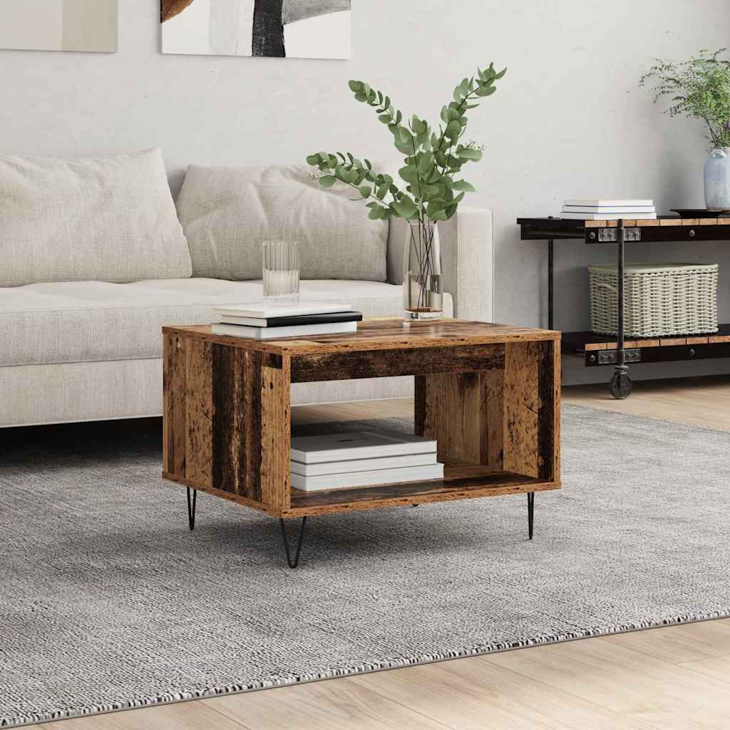 vidaXL Couchtisch Altholz 60 x 50 x 40 cm Holzwerkstoff