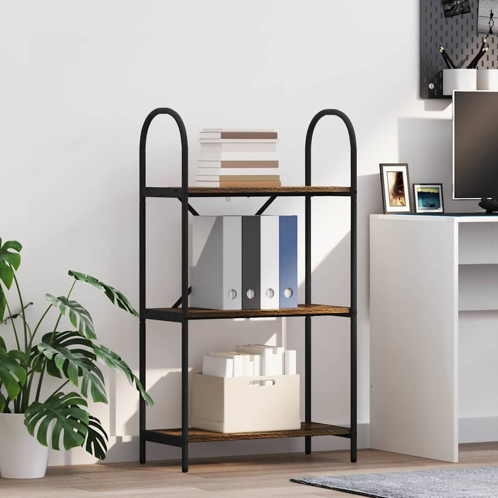 vidaXL Bücherregal Geräucherte Eiche 60 x 30 x 109 cm Holzwerkstoff