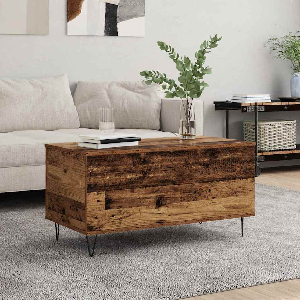 vidaXL Couchtisch Altholz 90 x 44.5 x 45 cm Holzwerkstoff