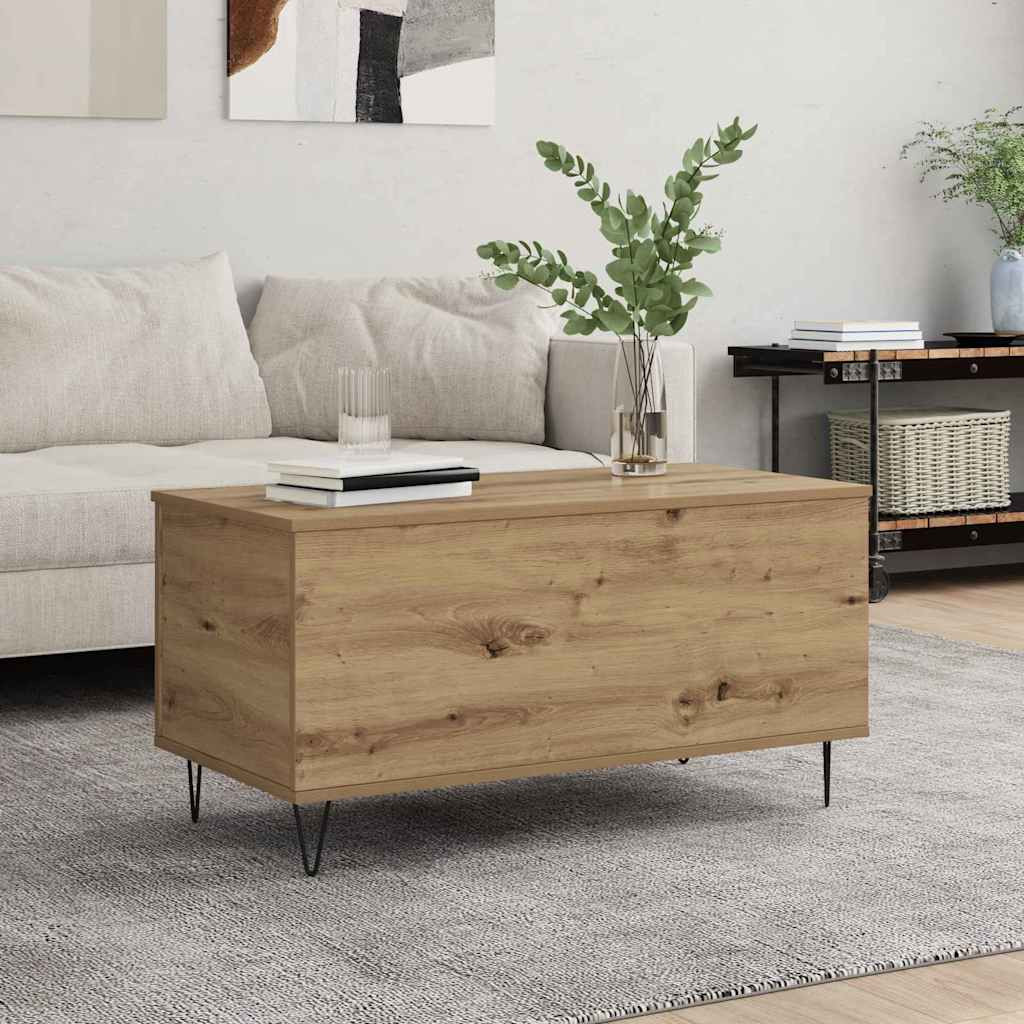 vidaXL Couchtisch Artisan-Eiche 90 x 44.5 x 45 cm Holzwerkstoff