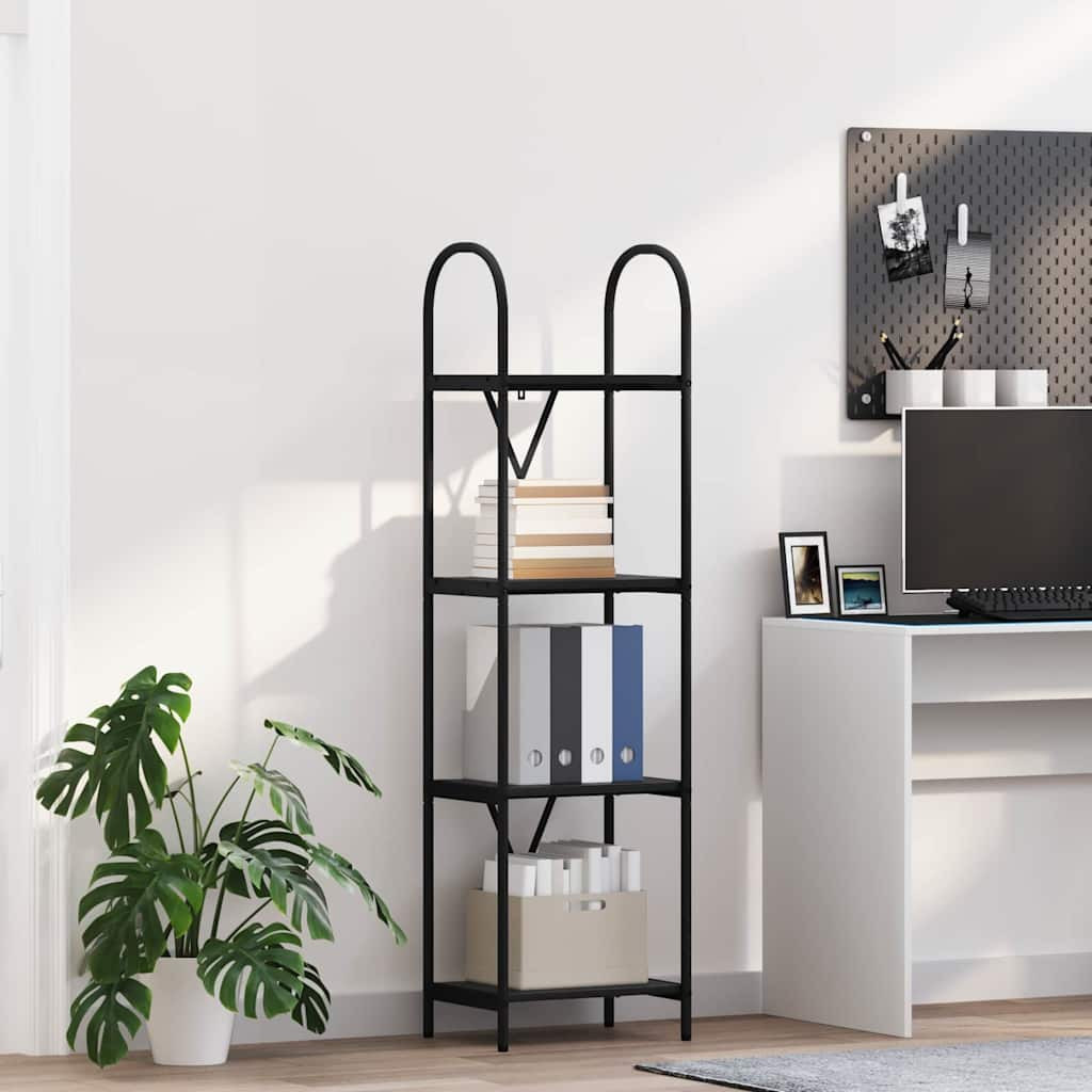 vidaXL Bücherregal Schwarz Eichen-Optik 40 x 30 x 146 cm Holzwerkstoff
