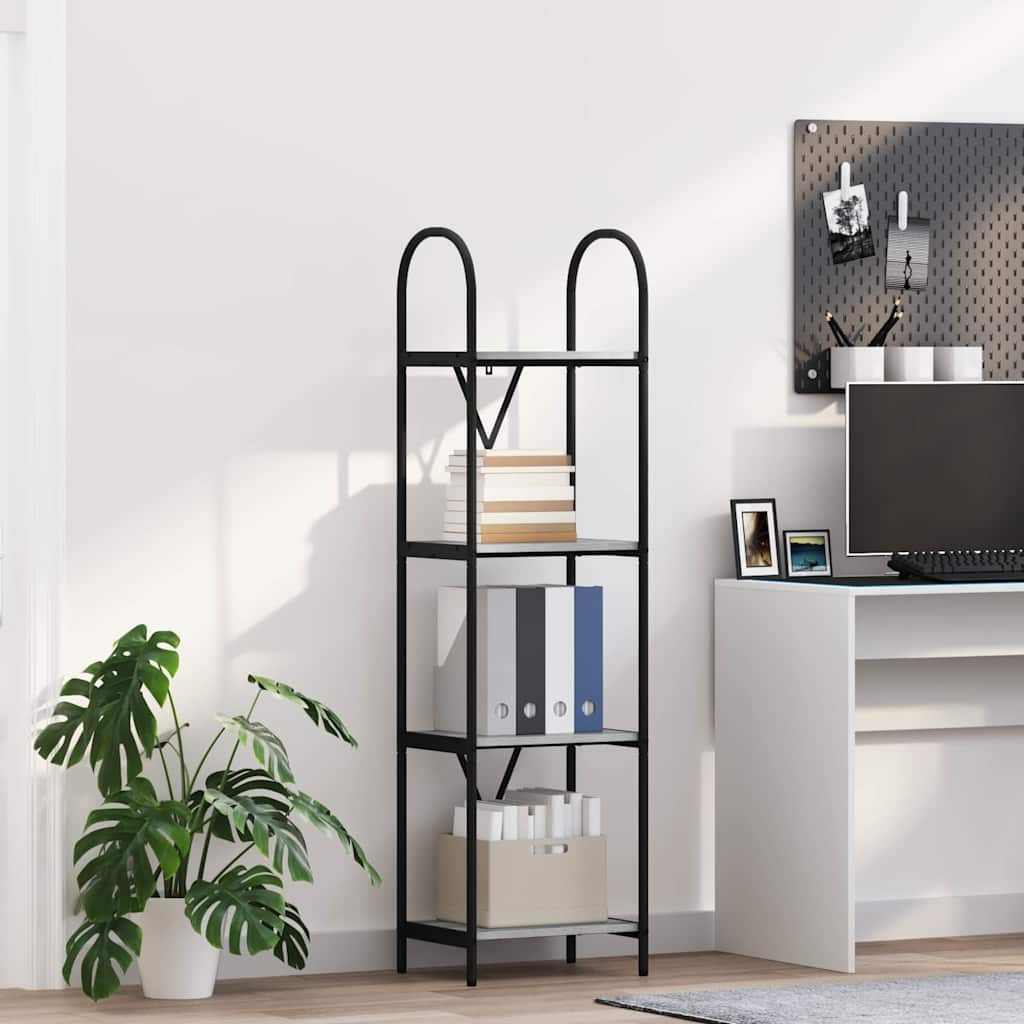 vidaXL Bücherregal Graues Sonoma 40 x 30 x 146 cm Holzwerkstoff
