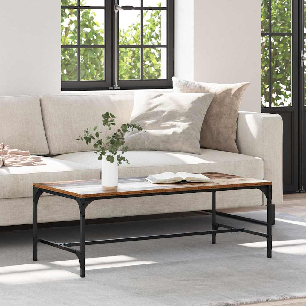 vidaXL Couchtisch Altholz 100 x 50 x 35 cm Holzwerkstoff