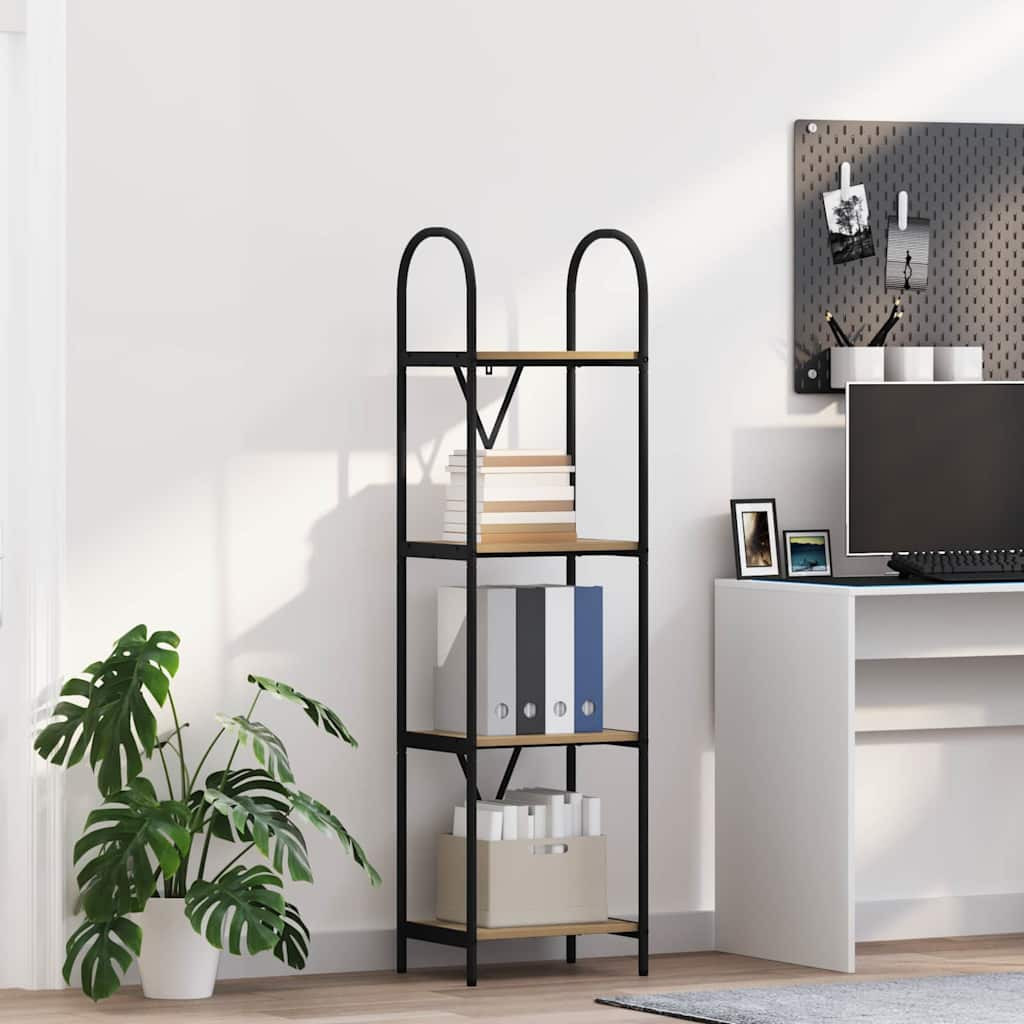 vidaXL Bücherregal 4 Ebenen 40 x 30 x 146 cm Holzwerkstoff