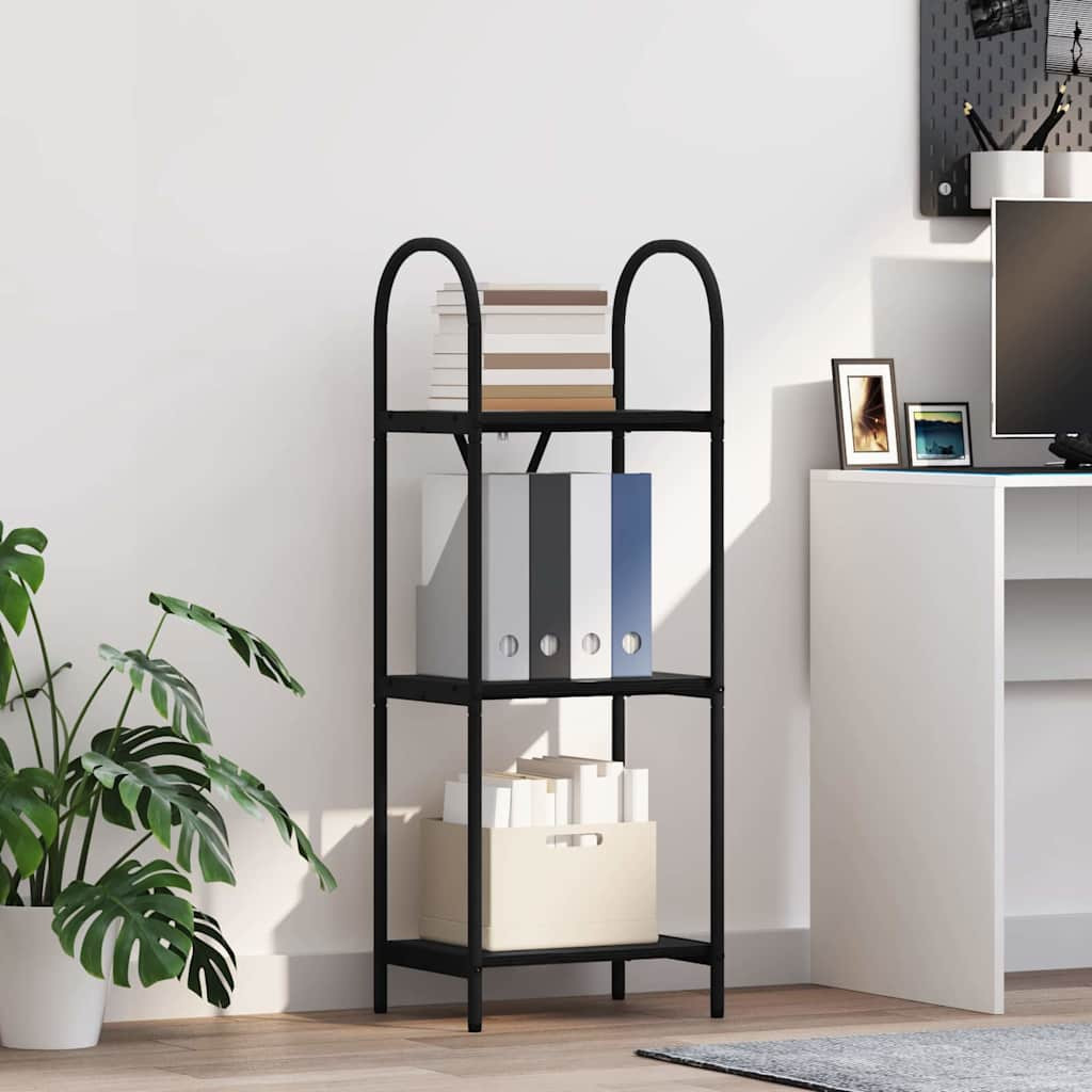 vidaXL Bücherregal Schwarz Eichen-Optik 40 x 30 x 109 cm Holzwerkstoff
