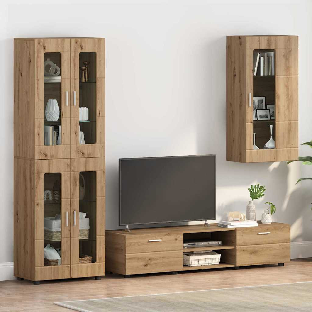 vidaXL Holzschrank Artisan-Eiche Holzwerkstoff