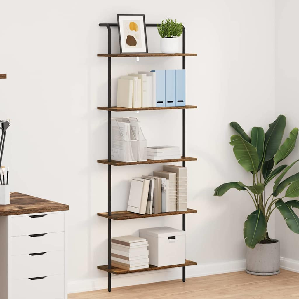 vidaXL Bücherregal Geräucherte Eiche 60 x 24 x 168 cm Holzwerkstoff