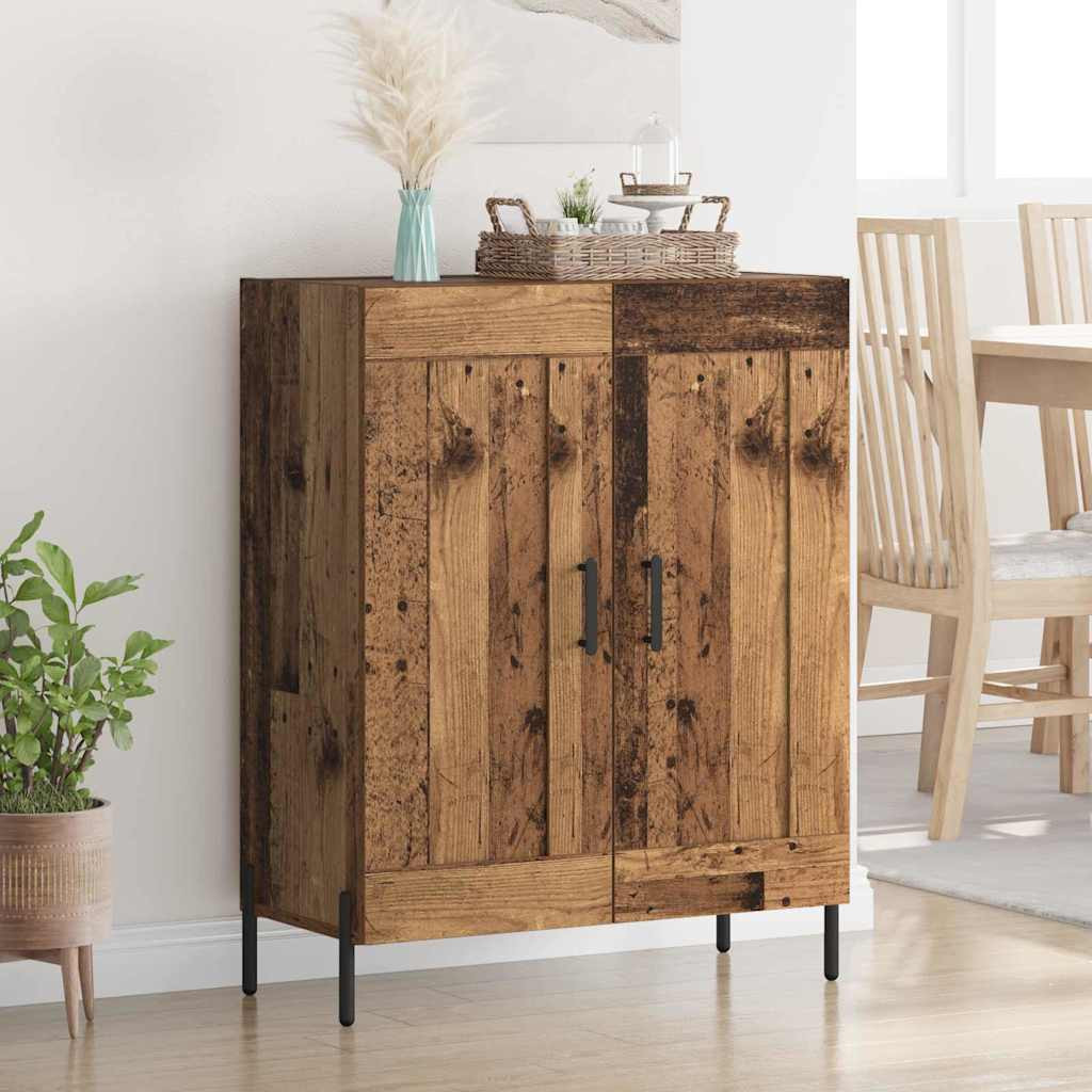vidaXL Sideboard Altholz 69,5 x 34 x 90 cm Verbundholz und Eisen