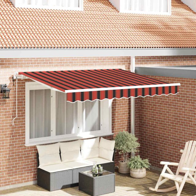 vidaXL Einziehbare Markise Orange 250 x 200 cm Stoff
